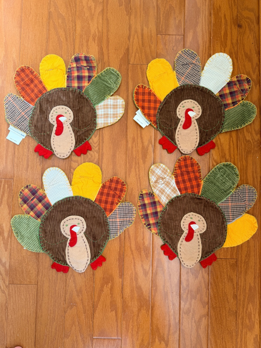 Pottery Barn Kids Thanksgiving Place Mat Set